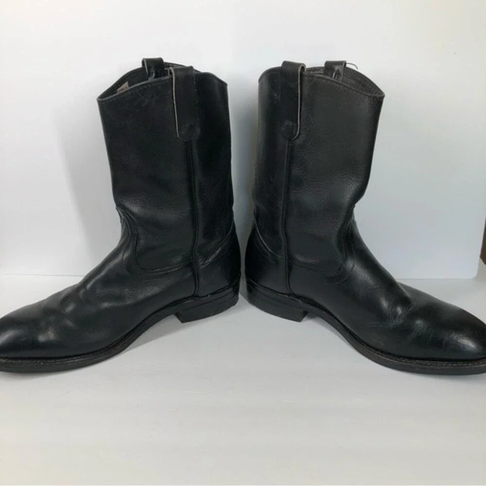 Vintage Red Wing Black Leather Peco Boots 14092 2290 SiE 12D